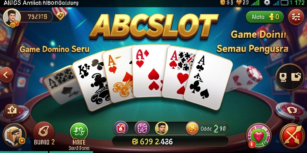 Tampilan gameplay Domino yang seru dan interaktif di ABCSLOT.