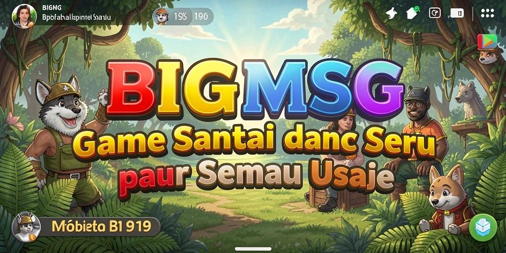 Tampilan seru dan menarik dari gameplay BIGMSG.