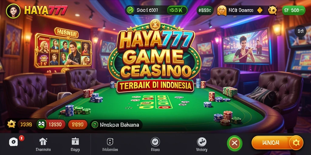 Screenshot gameplay HAYA777 yang menampilkan dealer dan permainan Live Casino.
