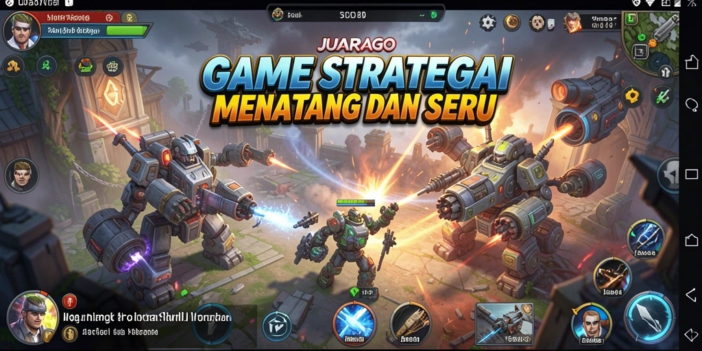 Tampilan gameplay JUARAGO yang penuh aksi dan strategi.