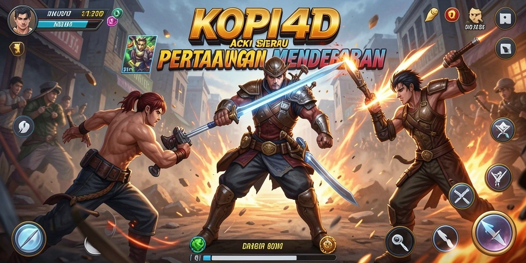 Tampilan gameplay aksi mendebarkan di KOPI4D.