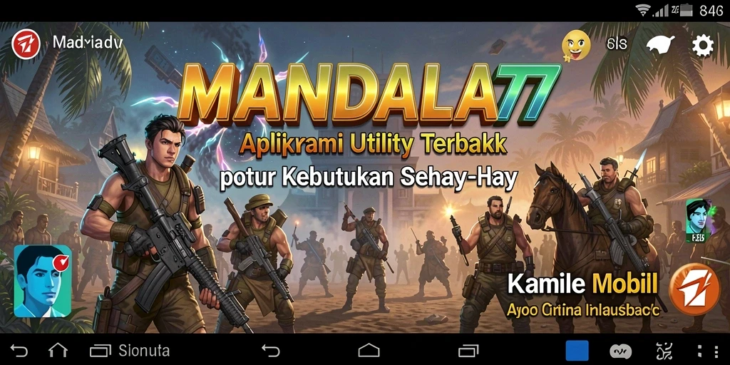 Tampilan antarmuka MANDALA77 yang modern dan user-friendly.