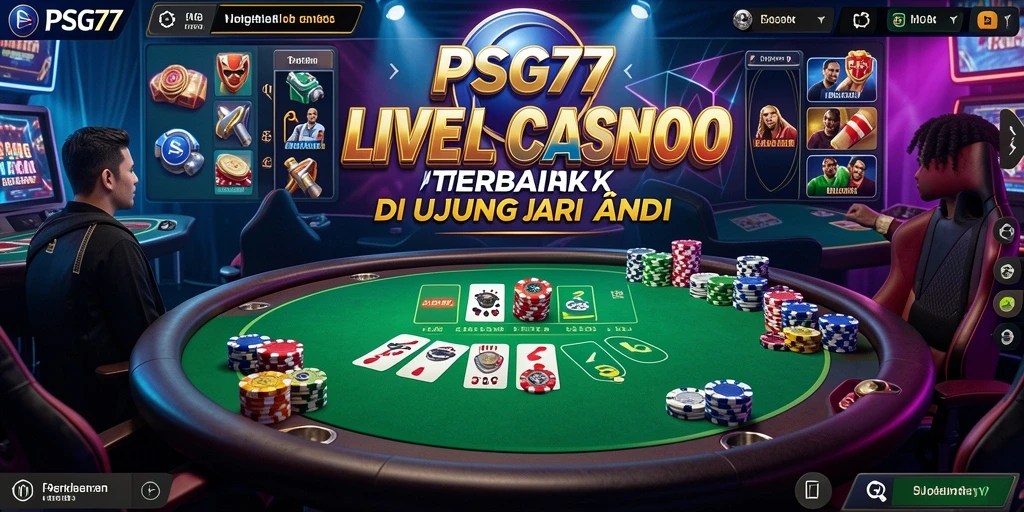 Gameplay real-time yang mendebarkan di PSG77 Live Casino.