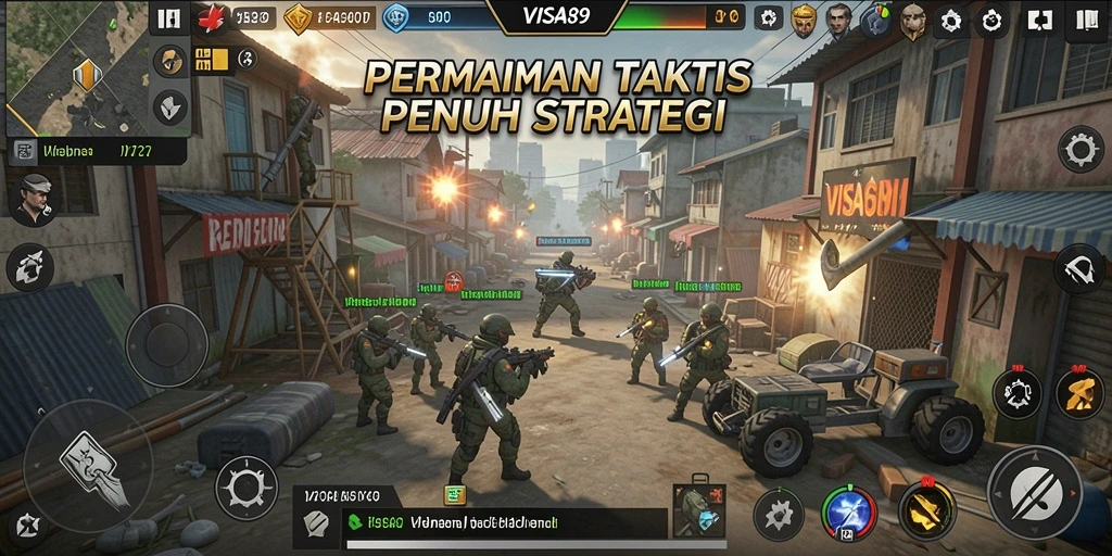 Screenshot utama menunjukkan aksi menarik dalam permainan TPS.