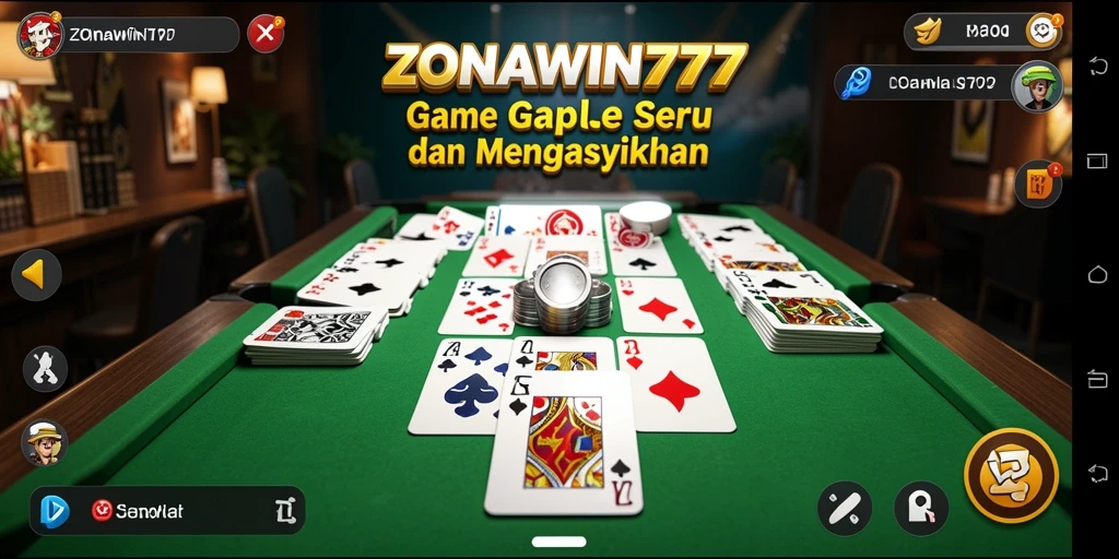 Gameplay menarik ZONAWIN777 dalam sesi permainan Gaple.